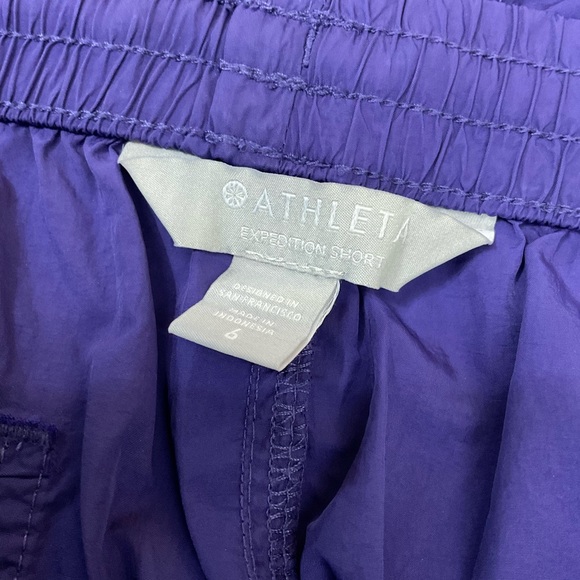 Athleta Expedition Shorts Cosmic Blue Size 6 - Picture 3 of 5